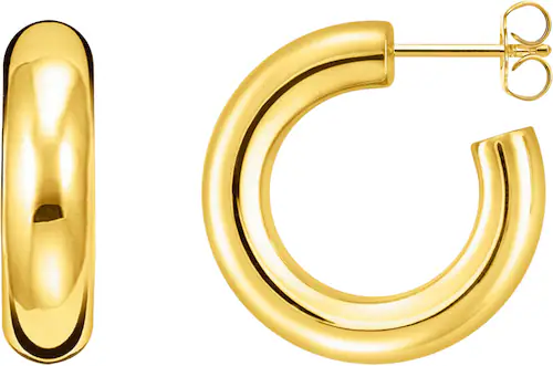 Bild von Thomas Sabo Damen-Creolen Classic klein 925er Sterlingsilber Gelbgold CR635-413-39
