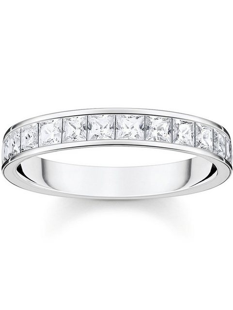 Bild von Thomas Sabo, Ring, Ring Weisse Steine Pavé Silber, (54, 925 Silber)