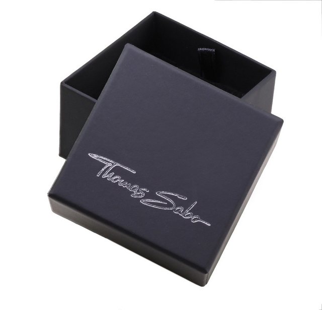 Bild von Thomas Sabo Damen Armband mit weißen Perlen und grünem Stein, 925 Sterlingsilber, Kaltemail, Länge: 16-19 cm, A2096-082-6-L19v
