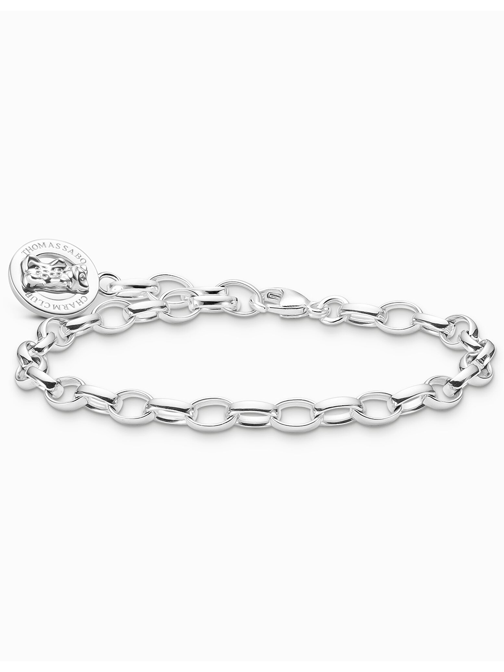Bild von THOMAS SABO Armband Thomas Sabo X0291-001-21-L19 Silbernes Charm-Armband m. Goldbären Log