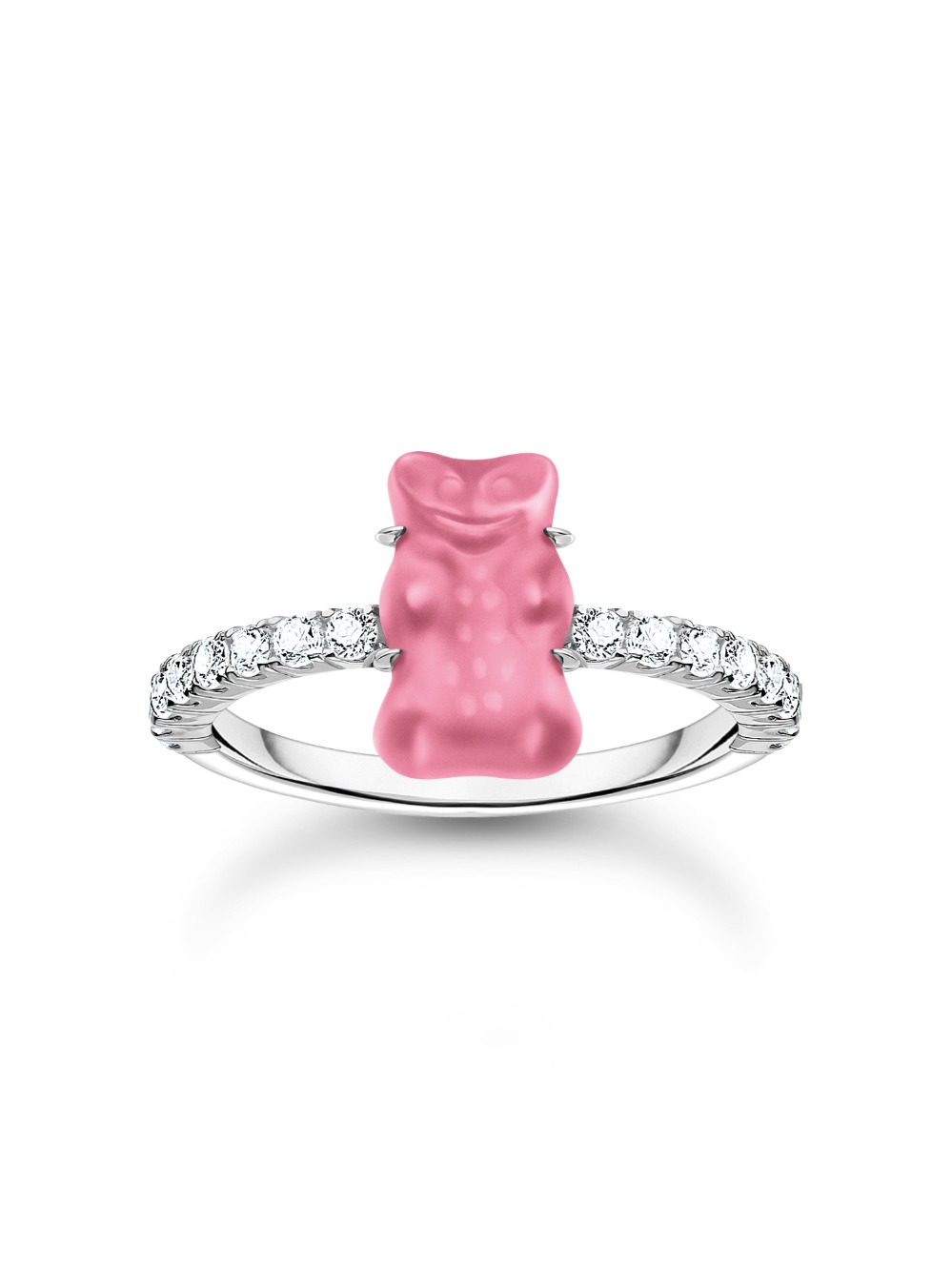 Bild von THOMAS SABO Fingerring »THOMAS SABO x HARIBO Schmuck: Ring mit Goldbär«, mit Kristallglas, Zirkonia (synth.)