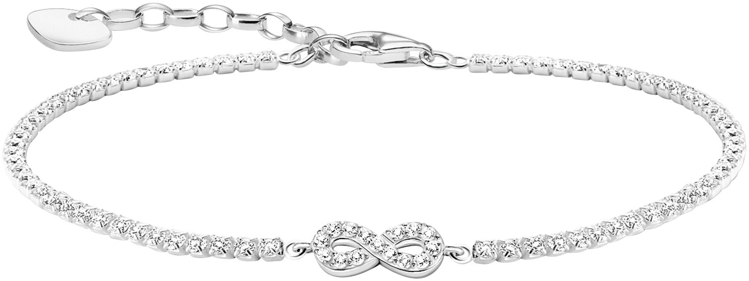 Bild von THOMAS SABO Tennisarmband »mit Infinity/Unendlichkeitschleife und Steinen, A2176-051-14-L19v«, mit Zirkonia (synth.)
