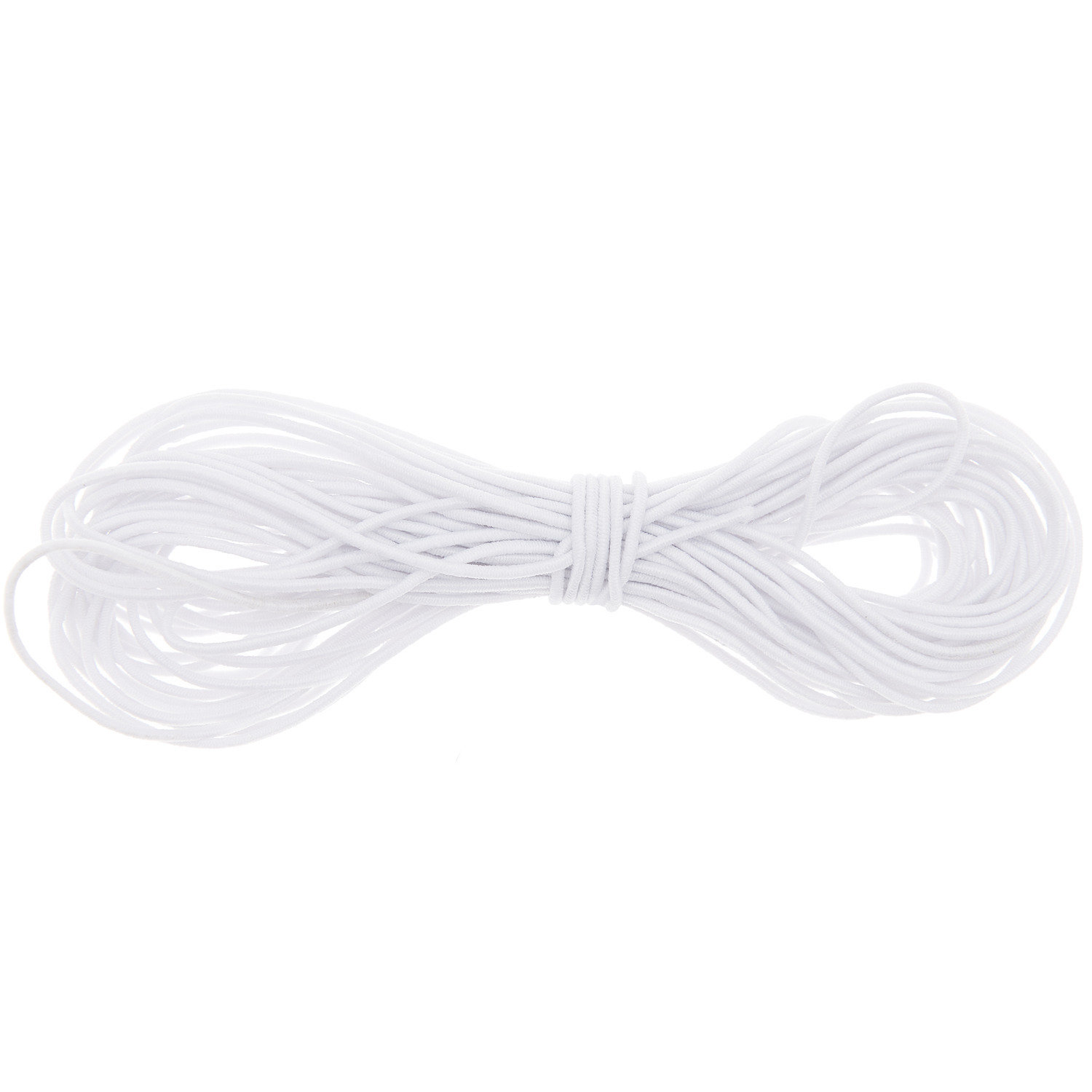Bild von Hutgummi 1mm weiß 5m