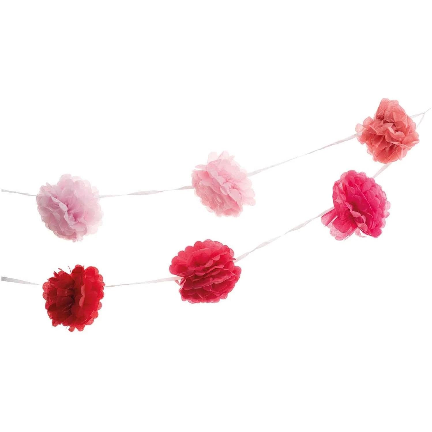 Bild von Rico Design Girlande Pompon 1.8 m, 2 Stück, Pink