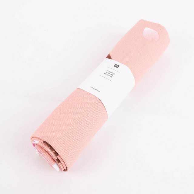 Bild von Rico Design Stoff Rico Design Canvas Baumwollstoff Kirschblüten pfirsich rosa 50x140cm