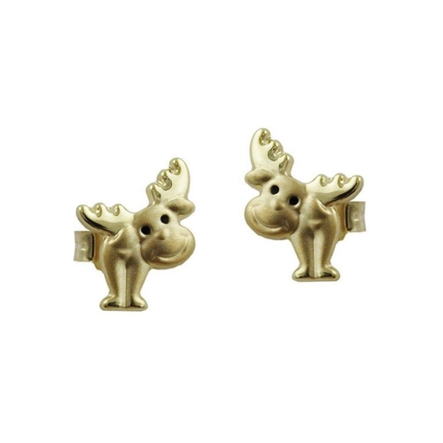 Bild von Gallay Paar Ohrstecker Elch Augen – 9Kt Gold