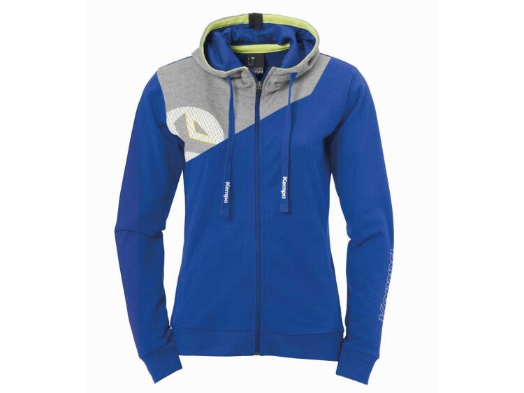 Bild von Kempa Core 2.0 Kapuzenjacke Damen royal/dark grau melange XXL