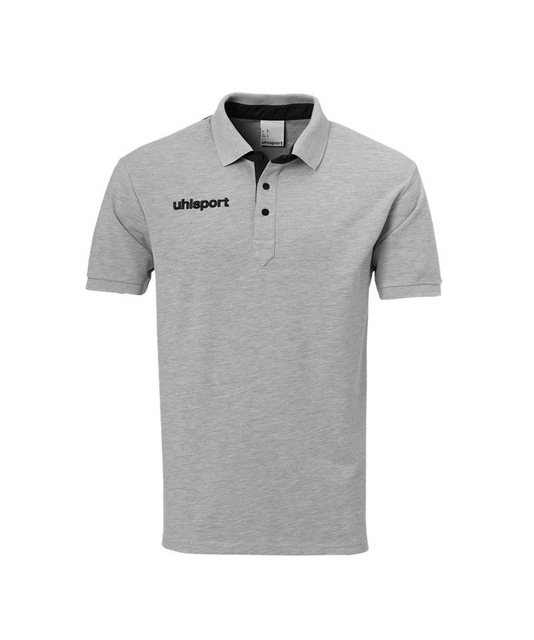 Bild von Uhlsport Herren Essential Prime Polo Shirt Poloshirt, grau Melange/Schwarz, M