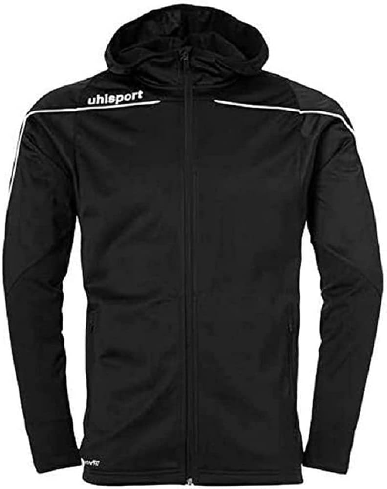 Bild von uhlsport Kinder Stream 22 Track Hood Jacke, azurblau/limonengelb, 116
