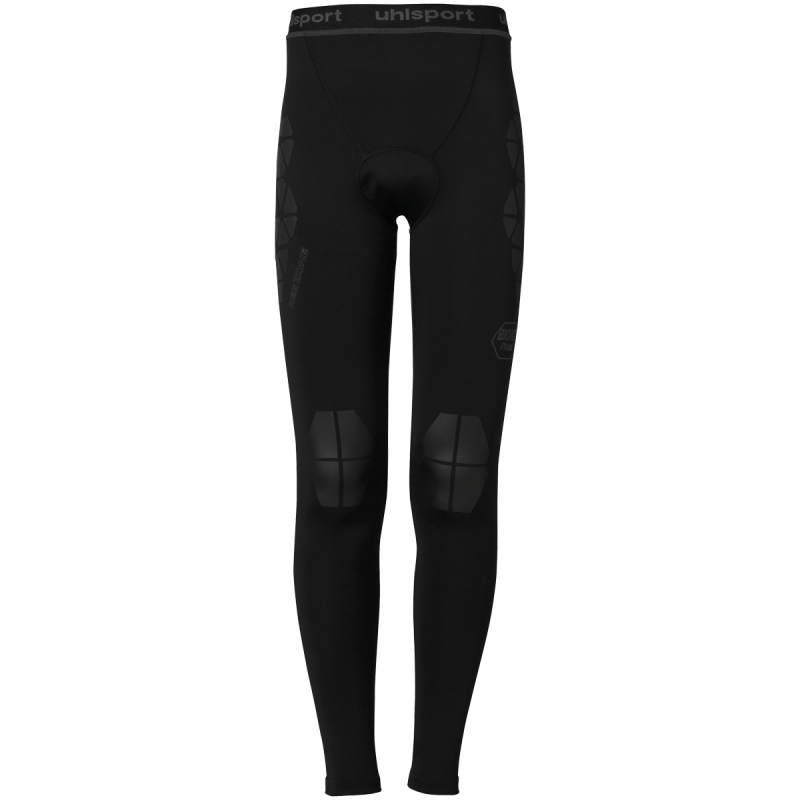 Bild von uhlsport Black Edition Bionikframe gepolsterte Torwart Unterziehhose 222 - schwarz XXL