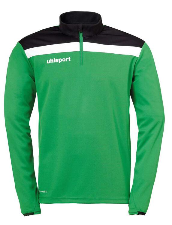 Bild von uhlsport Herren Sweatshirt Offense 23 1/4 Zip Top, Grün/Schwarz/Weiß, XL, 100221206