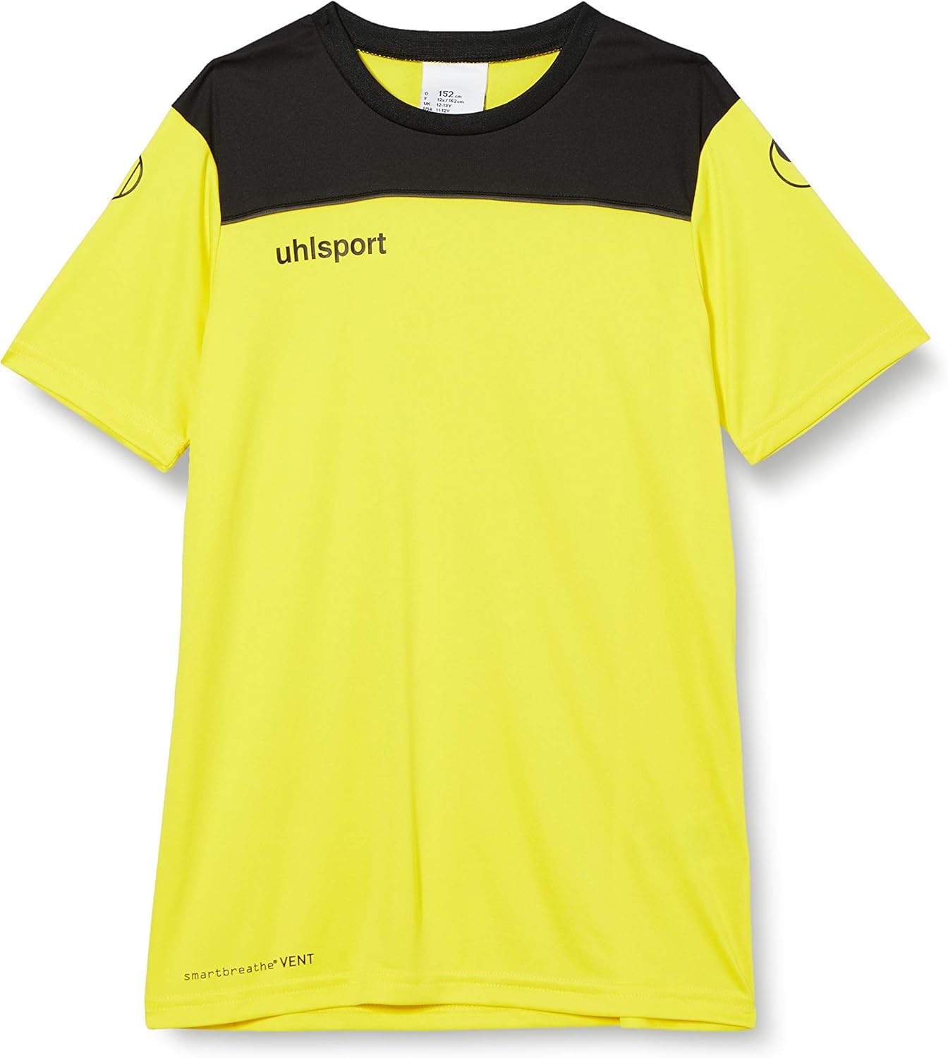 Bild von uhlsport Kinder Offense 23 Poly Shirt Poloshirt, Limonengelb/Schwarz/Anthr, 116