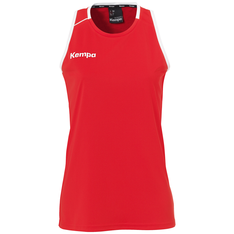 Bild von Kempa Player Tanktop Basketballtrikot Damen rot/weiß XXL