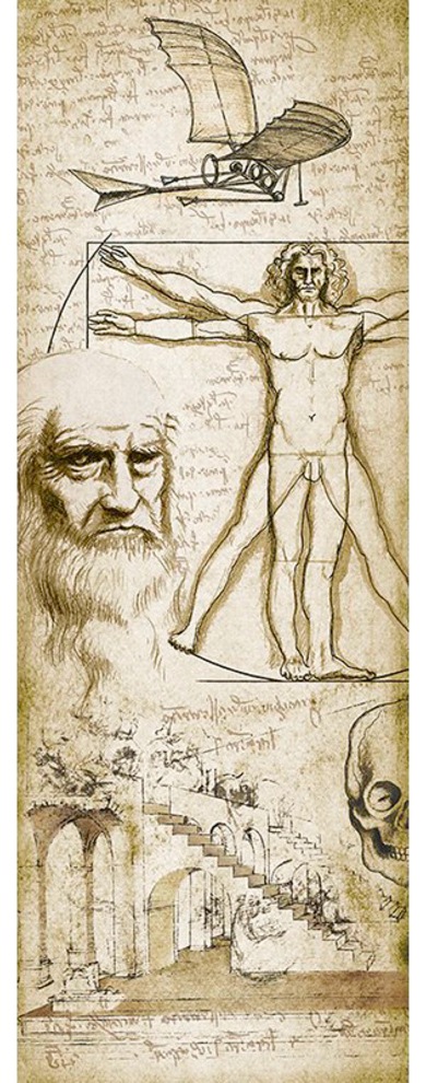 Bild von Architects Paper Fototapete Leonardo, (1 St), Grafik Tapete Natur Panel 1,00m x 2,80m