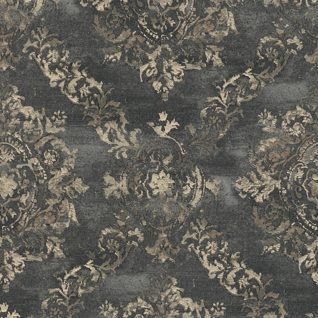 Bild von living walls Vliestapete "My Home My Spa", Barock-ornamental-Glitzermuster, Barock Ornament Vlies Wand Decke Schräge Tapeten Wohnzimmer modern