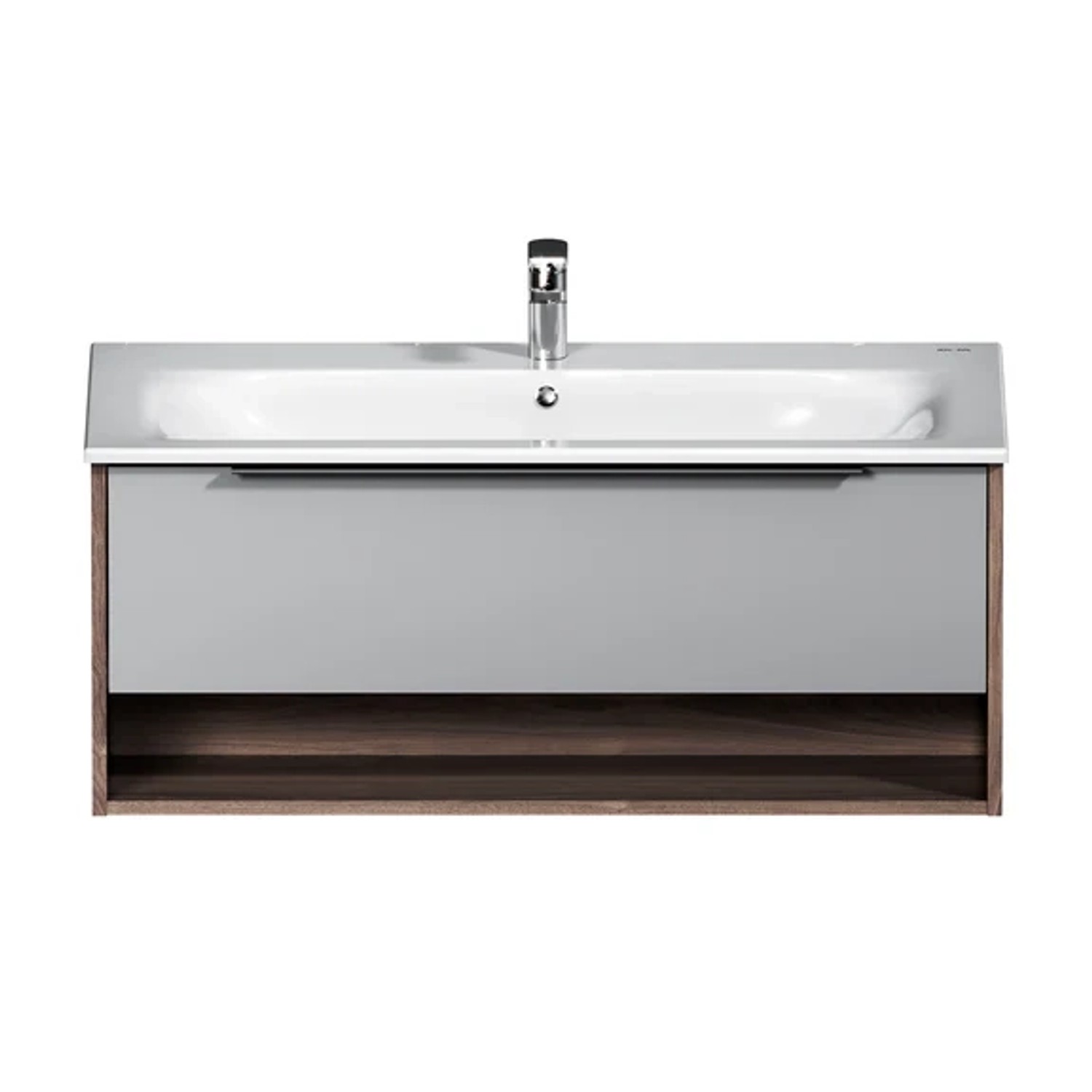 Bild von AM.PM Waschtischunterschrank mit Becken grau matt 100 cm