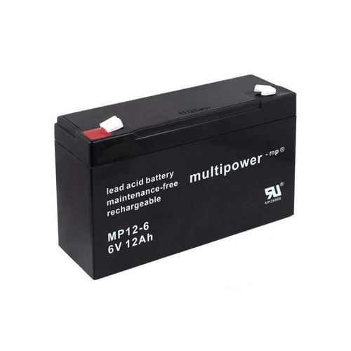 Bild von Bleiakku (multipower) MP12-6 - Ersatz für FIAMM Typ FG11202