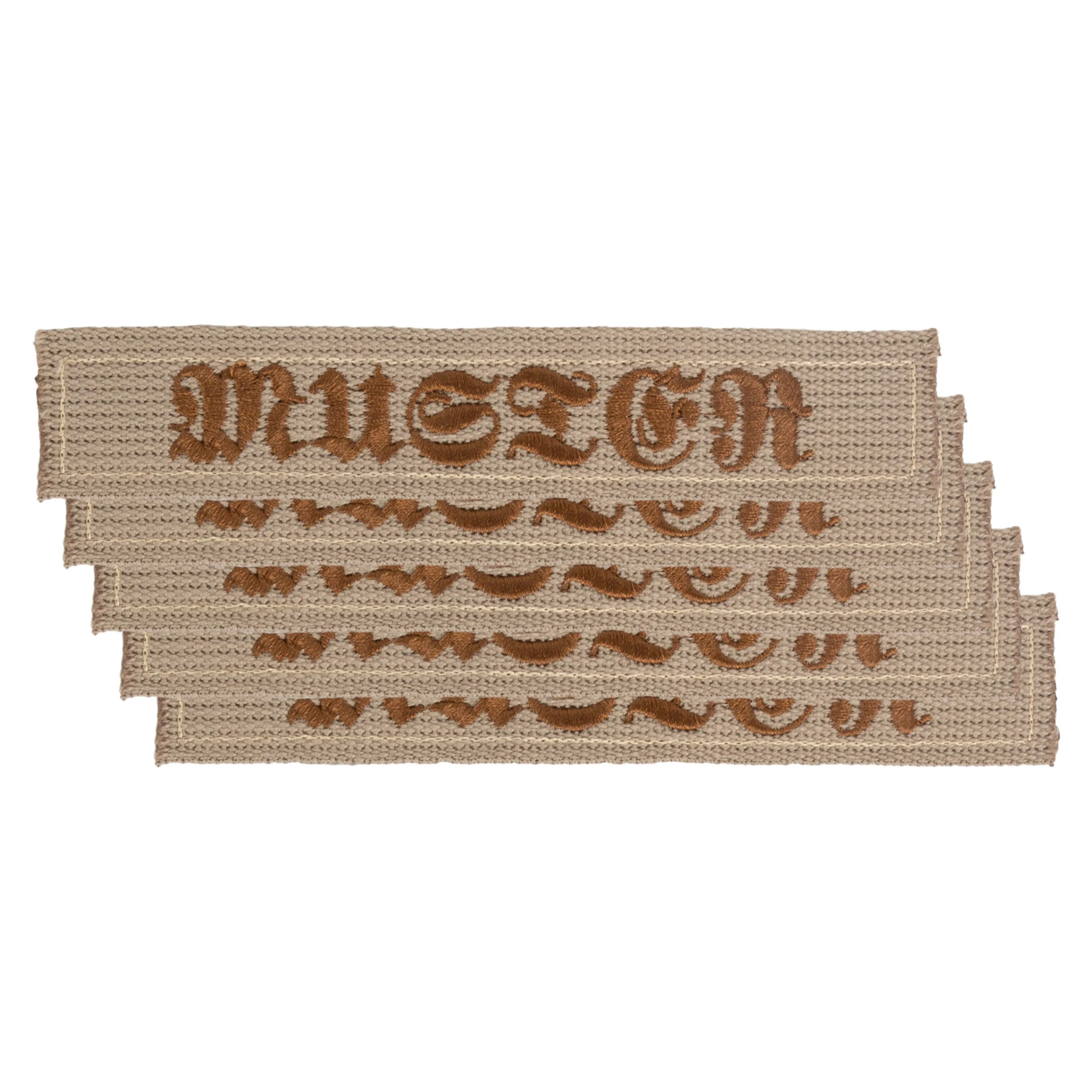 Bild von Namensbänder 5er Set altdeutsch khaki braun