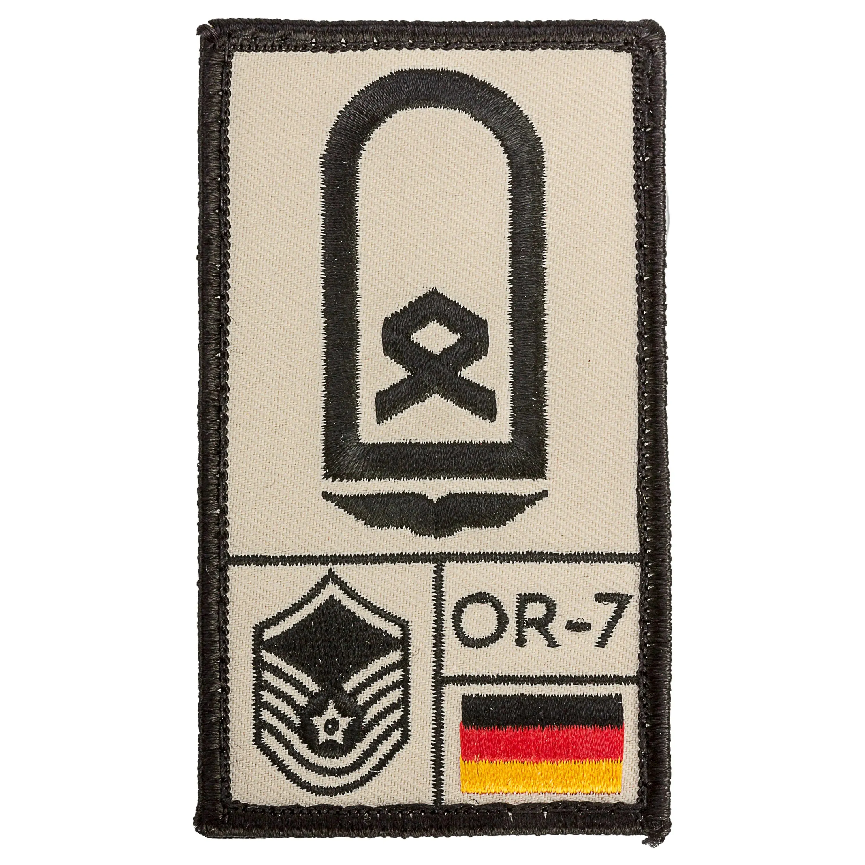 Bild von Café Viereck Rank Patch Hauptfeldwebel Luftwaffe sand