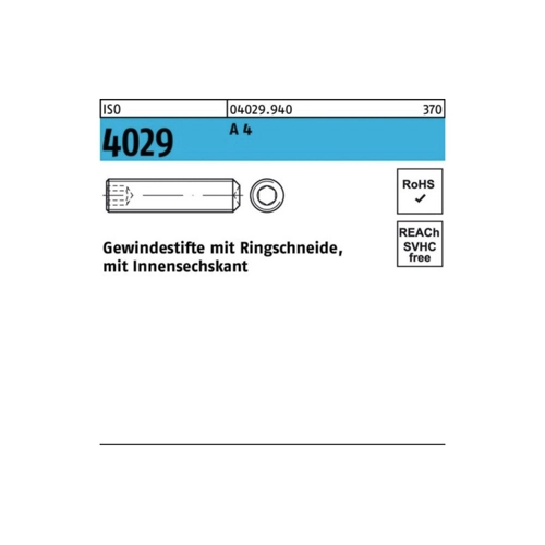 Bild von Gewindestifte ISO 4029 A4 M10 x 35 von DIN- und Normteile – Eine ausführliche Produktbewertung