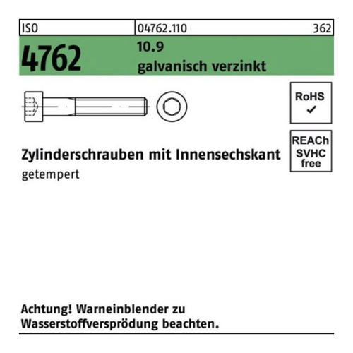 Bild von Reyher Zylinderschraube M5 x 10 - Unverzichtbares Befestigungselement