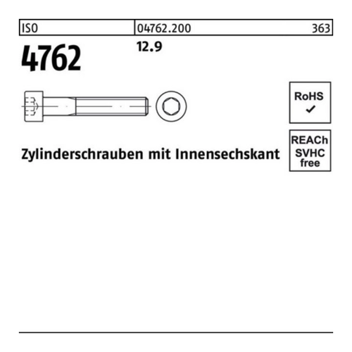Bild von Hochwertige Reyher Zylinderschraube ISO 4762 M 36 x 60