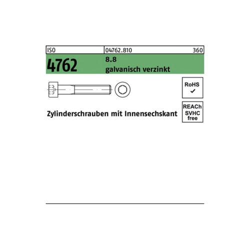 Bild von Zylinderschraube mit Innensechskant ISO 4762 - M14x120