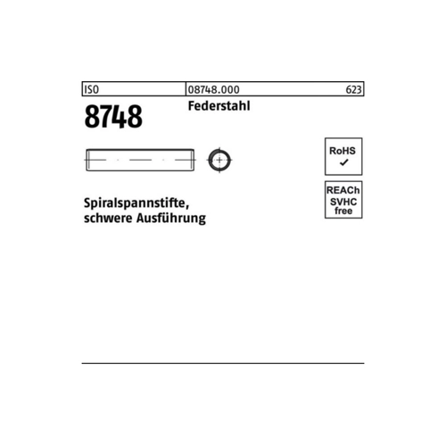 Bild von Spiral-Spannstift, schwere Ausführung ISO 8748