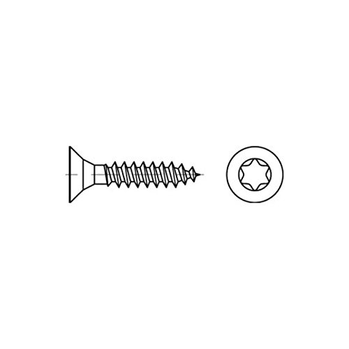 Bild von Reyher Spanplattenschraube 1000er Pack 890980600045030 Spanplattenschraube R 89098 SEKO Innensech