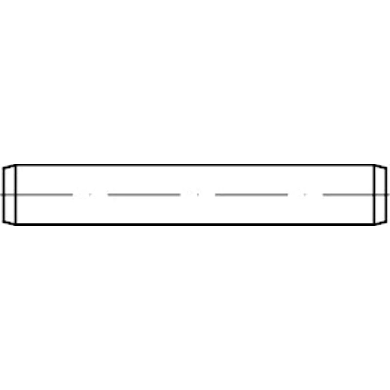 Bild von 200 Stk. Zylinderstift ISO 8734 6 m6x 70 Stahl gehärtet Toleranz m6 200 Stück