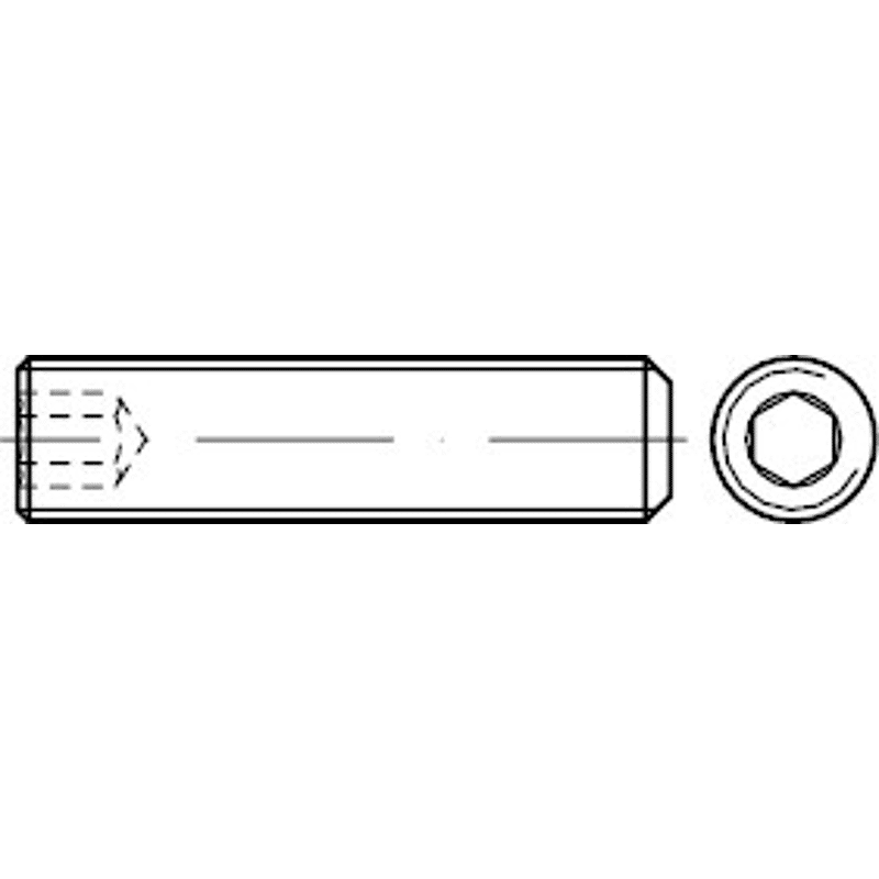 Bild von 500 Stk. Gewindestift DIN 913 Kegelkuppe/Innen-6kt M2x 2 45 H 500 Stück Noname