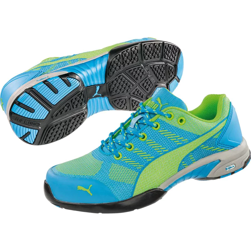 Bild von PUMA® Damen S1P Sicherheitsschuhe "CELERITY KNIT BLUE" MISS SAFETY blau Größe 38
