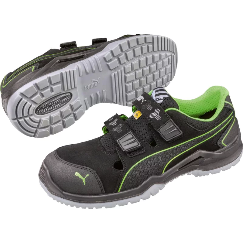 Bild von PUMA Neodyme Green Low 644300-42 ESD Sicherheitsschuh S1P Schuhgröße (EU): 42 Schwarz, Grün 1St.