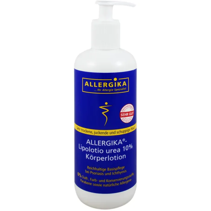 Bild von Allergika Lipolotio Urea 10% 500 ml Lotion - Bei sehr trockener schuppiger Haut