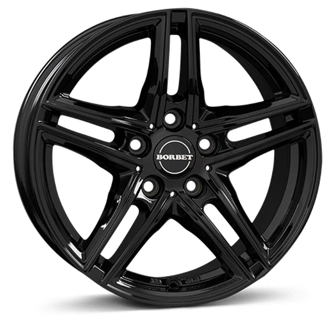 Bild von Borbet XR black glossy 7,5x16 ET40 5.00x112 Hub Bore 66.60 mm - Alu felgen