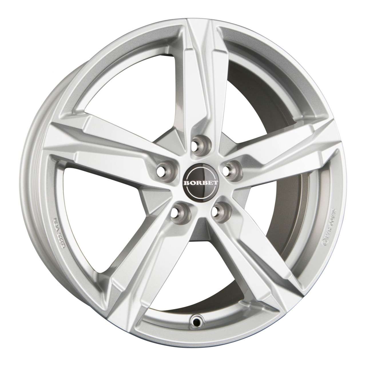 Bild von BORBET DESIGN T10 crystal silver 6.5Jx16 5x112 ET46