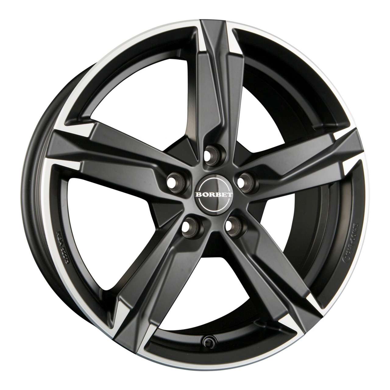 Bild von BORBET DESIGN T10 matt black polished 8.0Jx18 5x108 ET45