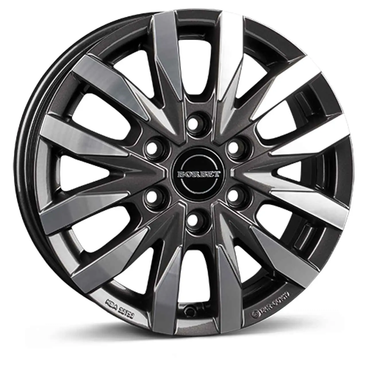 Bild von Borbet Felge CW6 7.5x18 ET30 6x139,7 mistral anthracite glossy polished CW6 75830139,76106,1MAGP