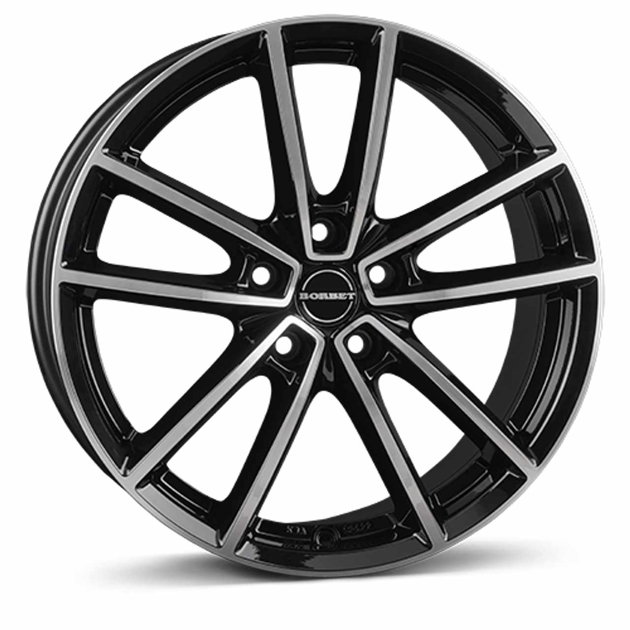Bild von BORBET DESIGN W black polished glossy 8.5Jx21 5x112 ET35