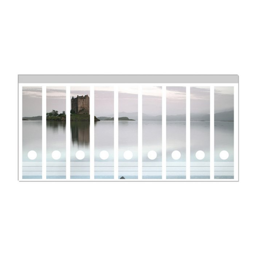 Bild von Wallario Etiketten Schloss in Schottland – Ordnerrücken-Sticker im Test