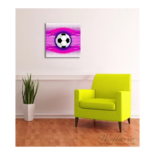 Bild von Wallario Leinwandbild - Abstrakte Kunst in Pink