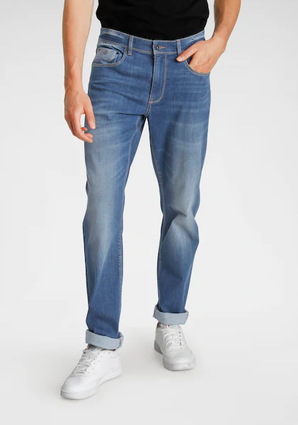 Bild von H.I.S Comfort-fit-Jeans »ANTIN«, bequeme Passform, gerades Bein, mit Used-Waschung