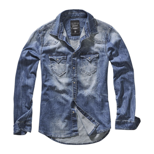 Bild von Brandit Herren Jeans Hemd Riley - Denim Blue