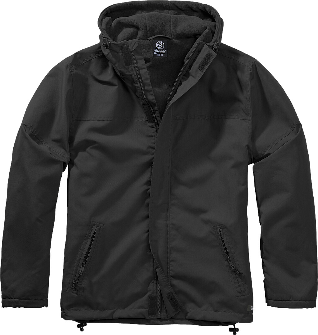 Bild von Brandit Windbreaker Frontzip Jacke, schwarz, Größe XL für Männer