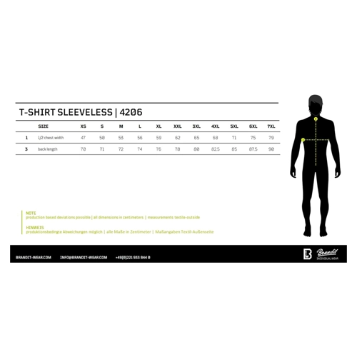 Bild von Brandit 4206 Ärmelloses T-Shirt für Herren - 6XL
