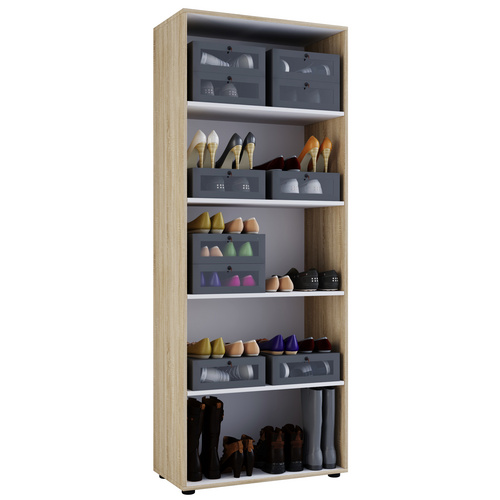 Bild von VCM Schuhschrank »Vandol I«, BxHxL: 37 x 180 x 71 cm, Holzwerkstoff - braun