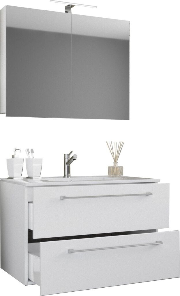 Bild von VCM - my home Badmöbel-Set Badinos, (3-St), inkl. Spiegelschrank, Waschbecken und Unterschrank mit 2 Schubladen
