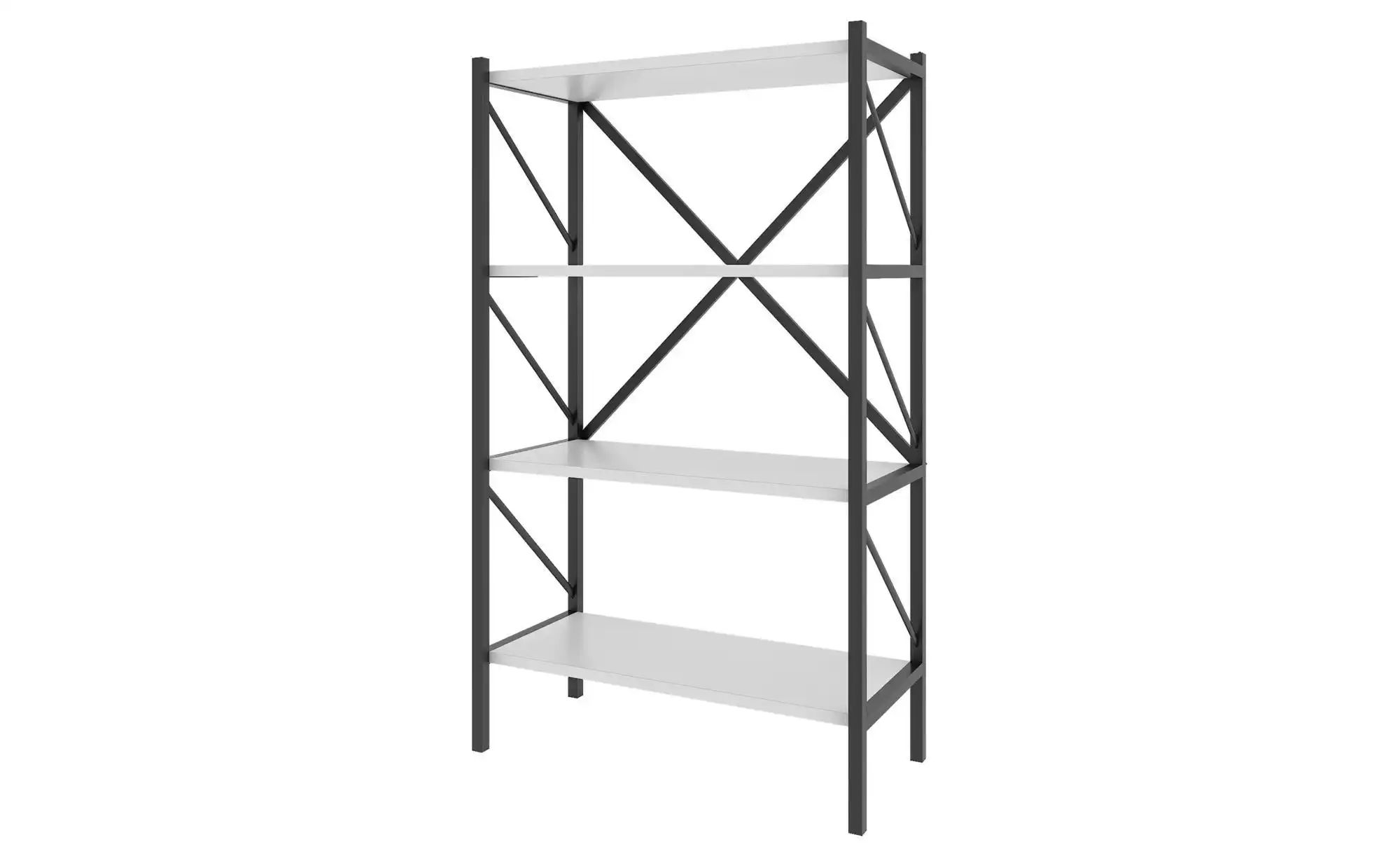 Bild von VCM Holz Metall Aufbewahrung Stand Regal Bücherregal Deko Bücher Standregal Insasi 4