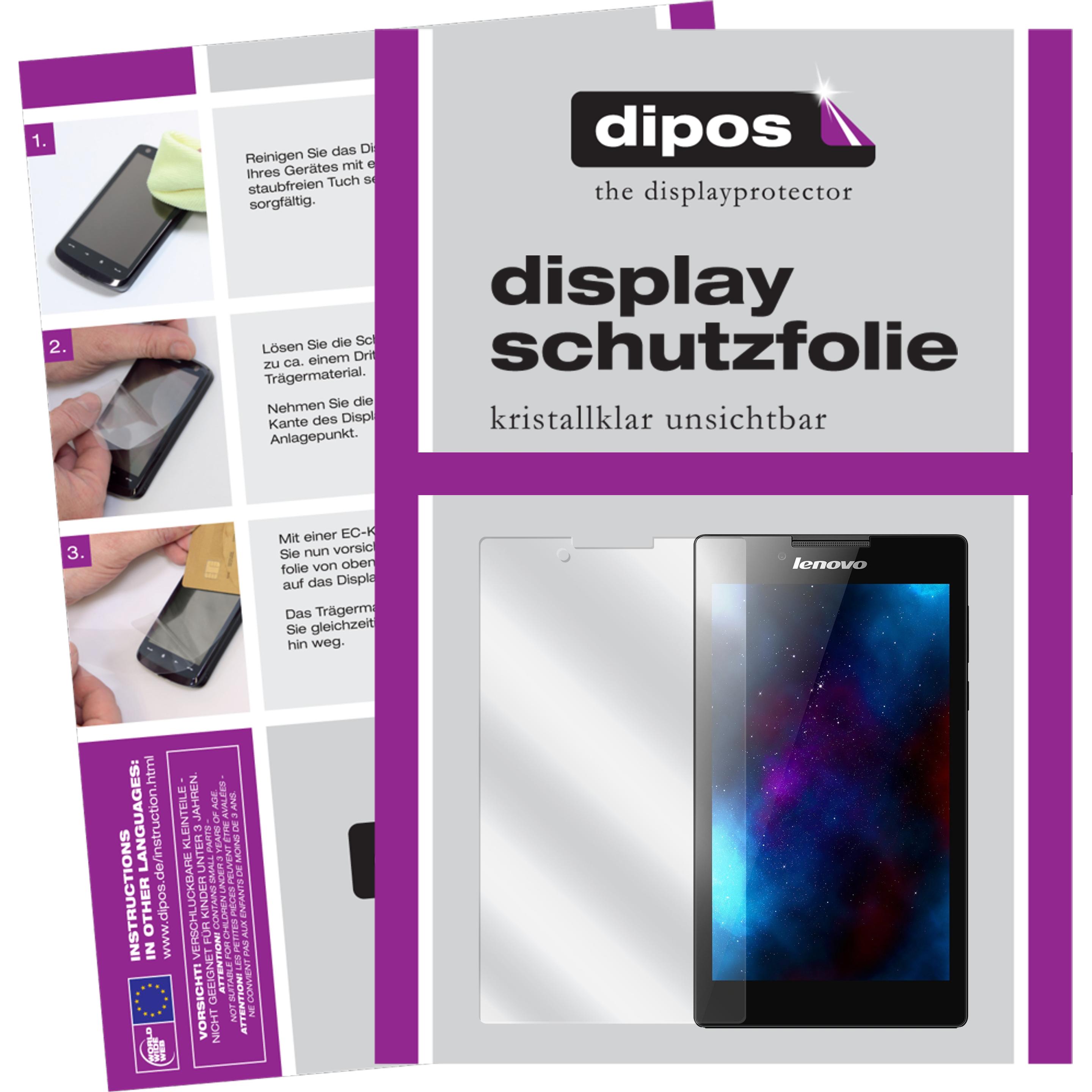Bild von Dipos Displayschutzfolie Crystalclear (2 Stück, Tab 2 A7-30), Tablet Schutzfolie