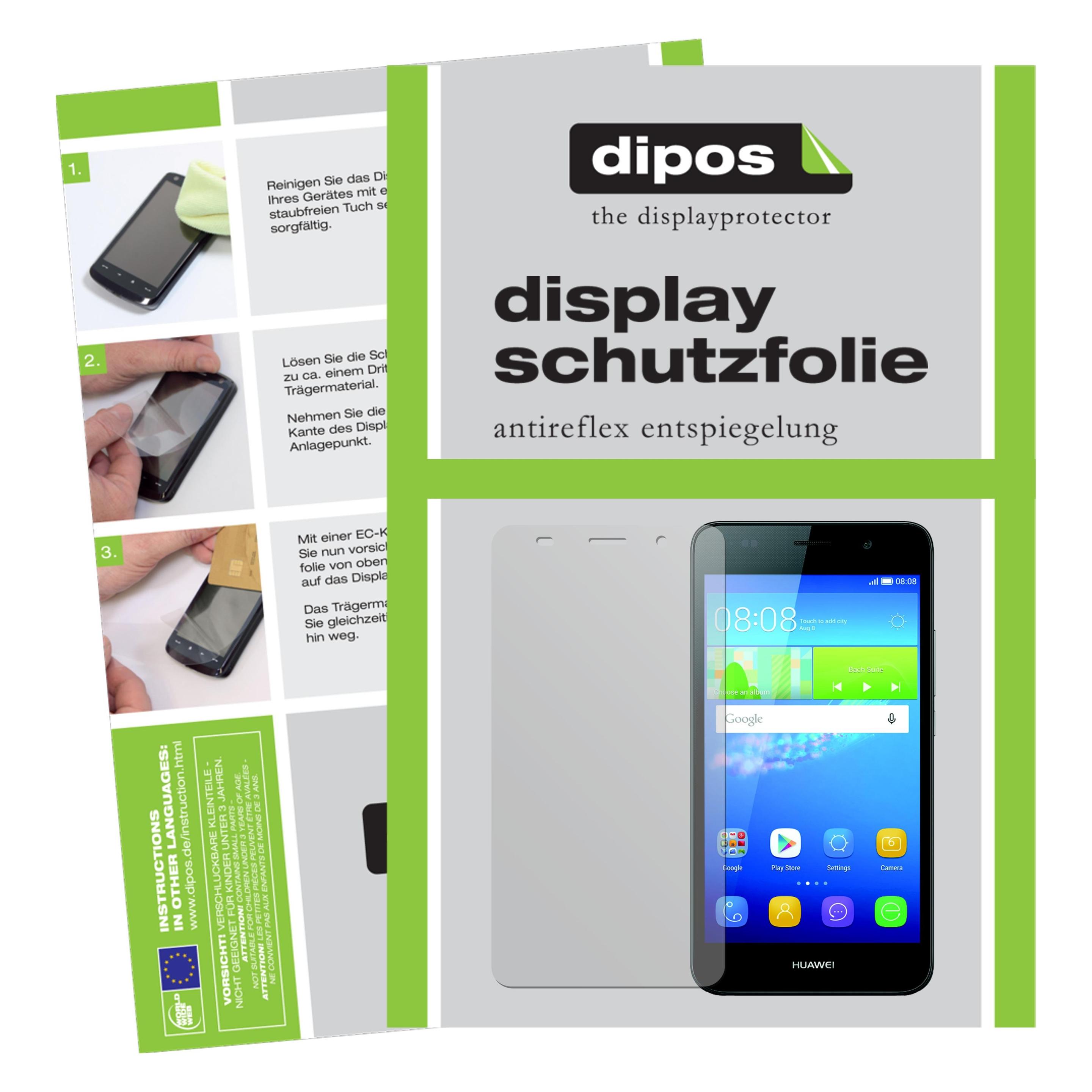 Bild von Dipos Displayschutzfolie Antireflex (2 Stück, Huawei Y6), Smartphone Schutzfolie, Transparent
